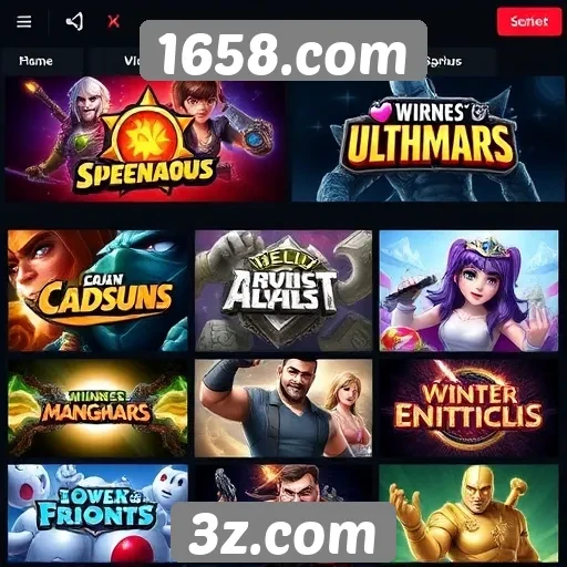 Jogos mais populares no site 1658.com