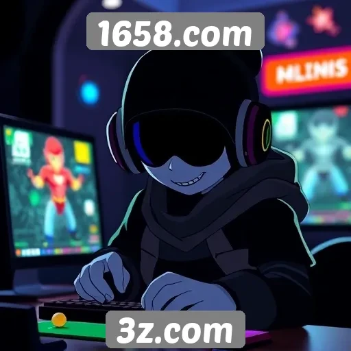 Experiência do usuário no site de jogos 1658.com